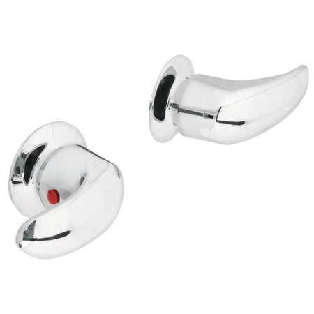 Juego de manerales de palanca para regadera cromo AQUA