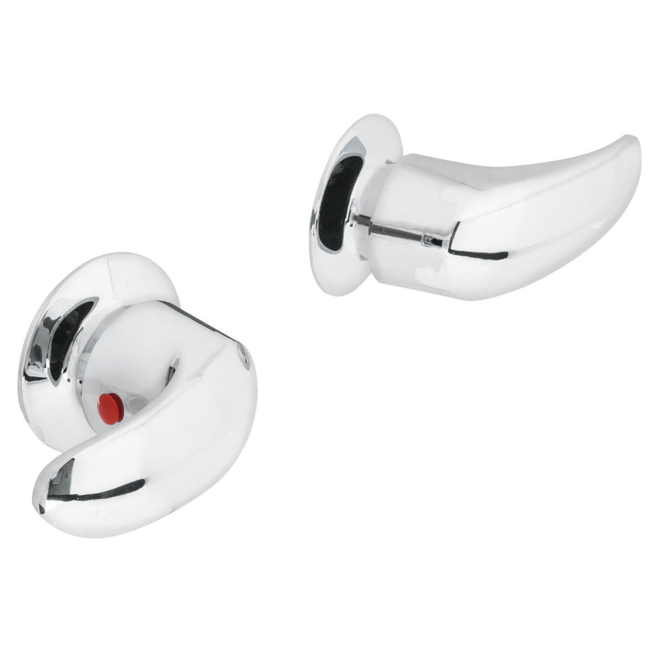 Juego de manerales de palanca para regadera cromo AQUA