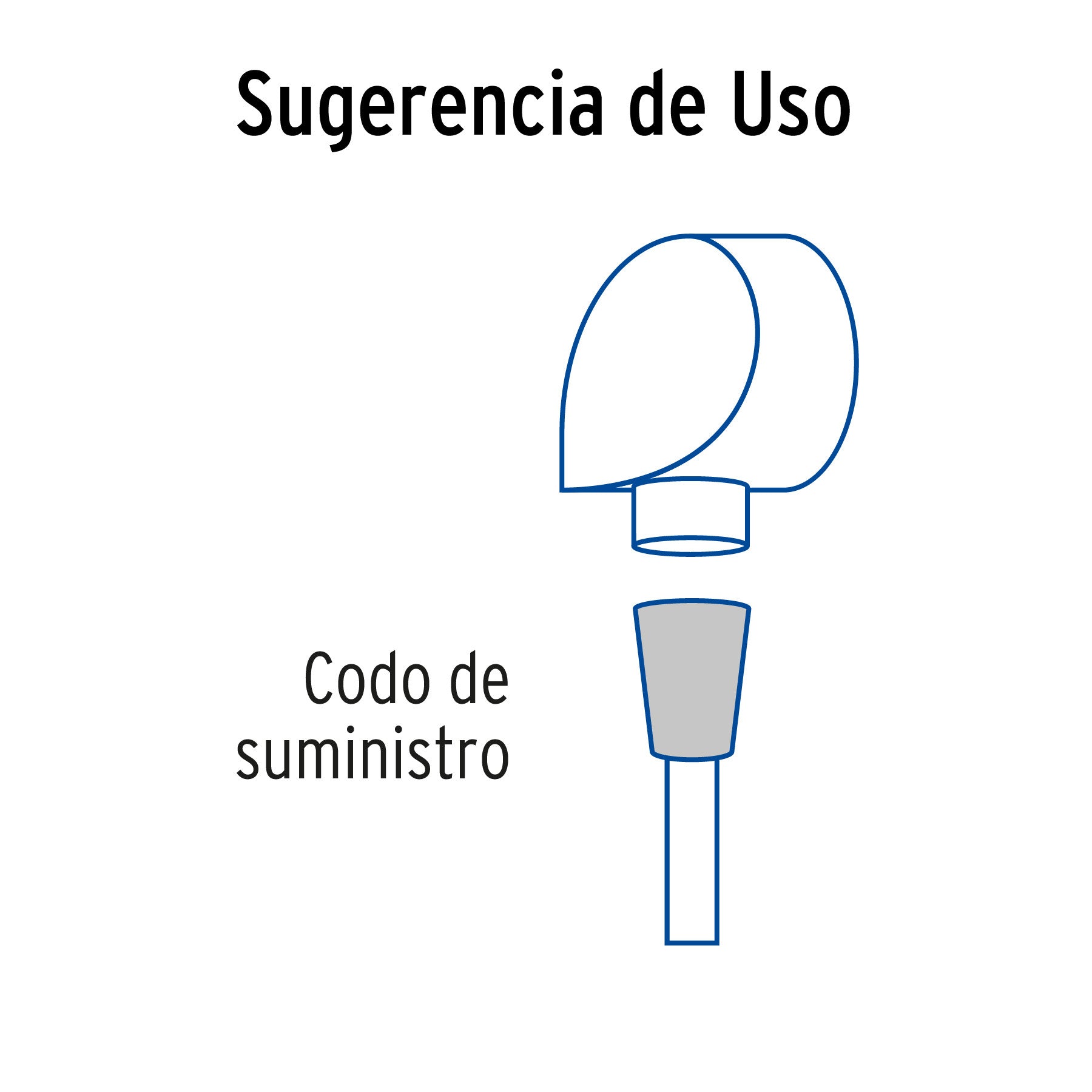 Codo de suministro, satín, FOSET RIVIERA
