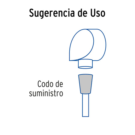 Codo de suministro, satín, FOSET RIVIERA