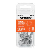 Blister con 8 armellas cerradas de 19 x 60 FIERO
