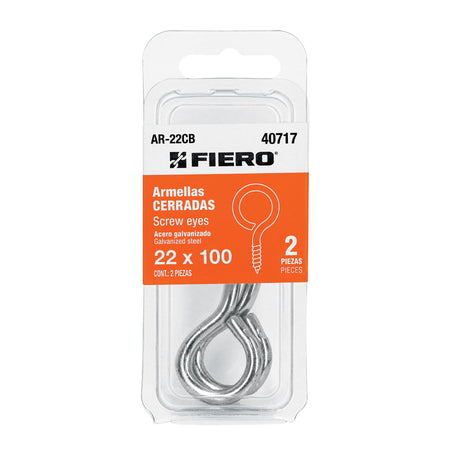Blister con 2 armellas cerradas de 22 x 100 FIERO