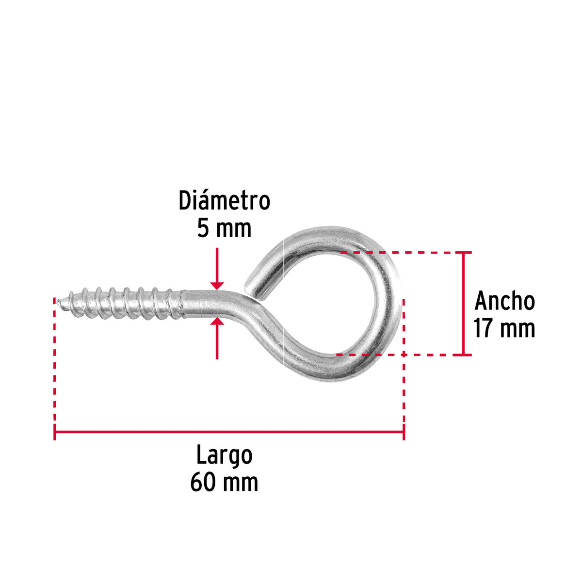 Blister con 2 armellas cerradas de 22 x 100 FIERO