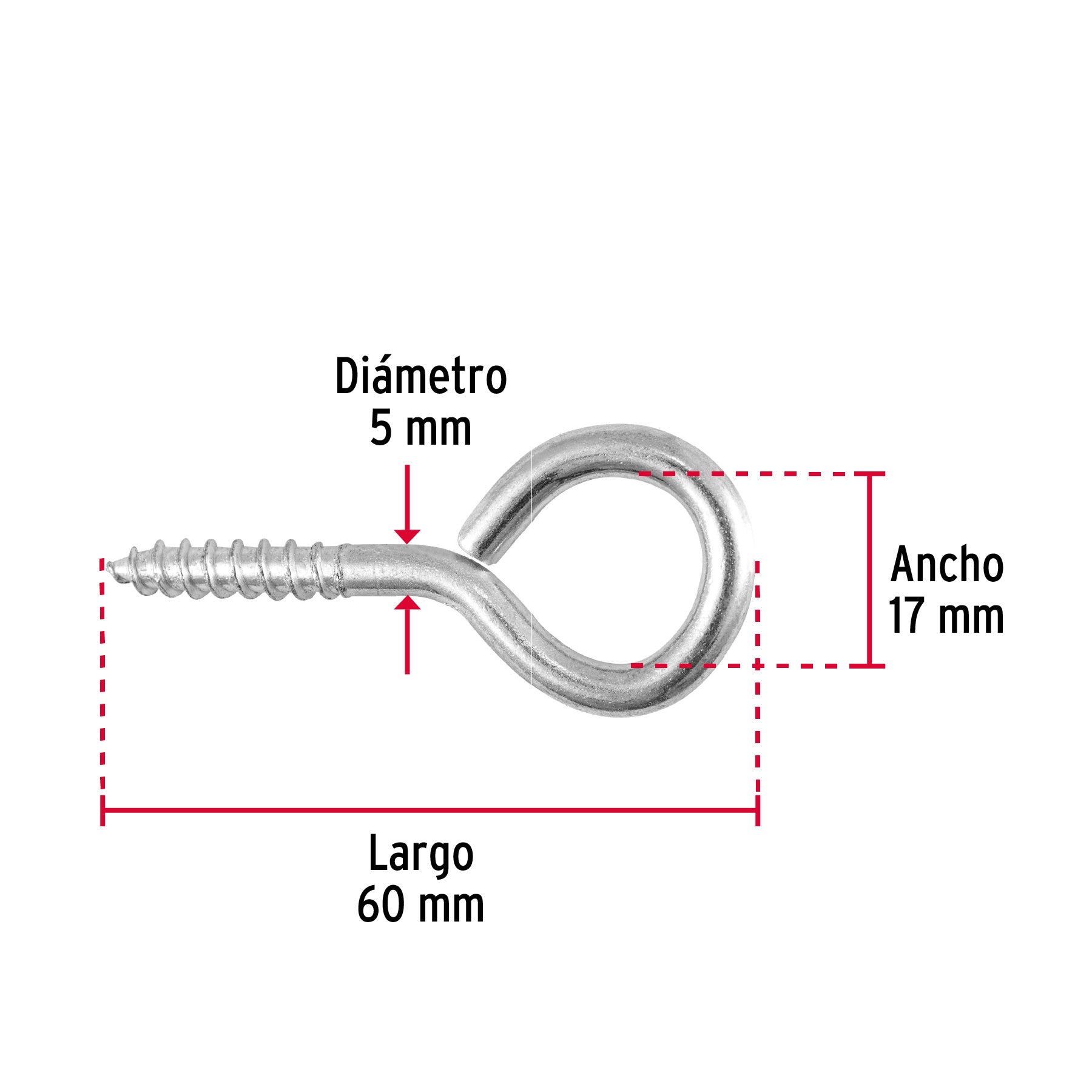 Blister con 2 armellas cerradas de 22 x 100 FIERO
