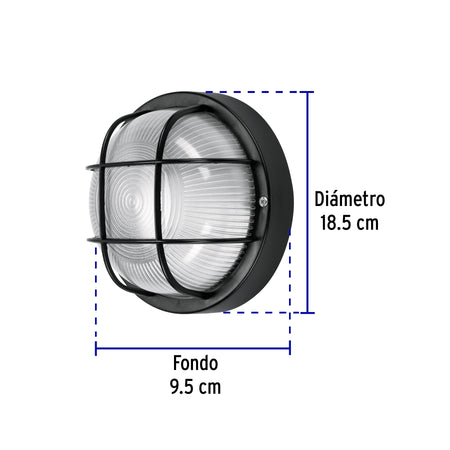 Arbotante decorativo cuerpo de ABS lampara no incluida