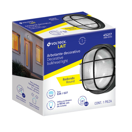 Arbotante decorativo cuerpo de ABS lampara no incluida