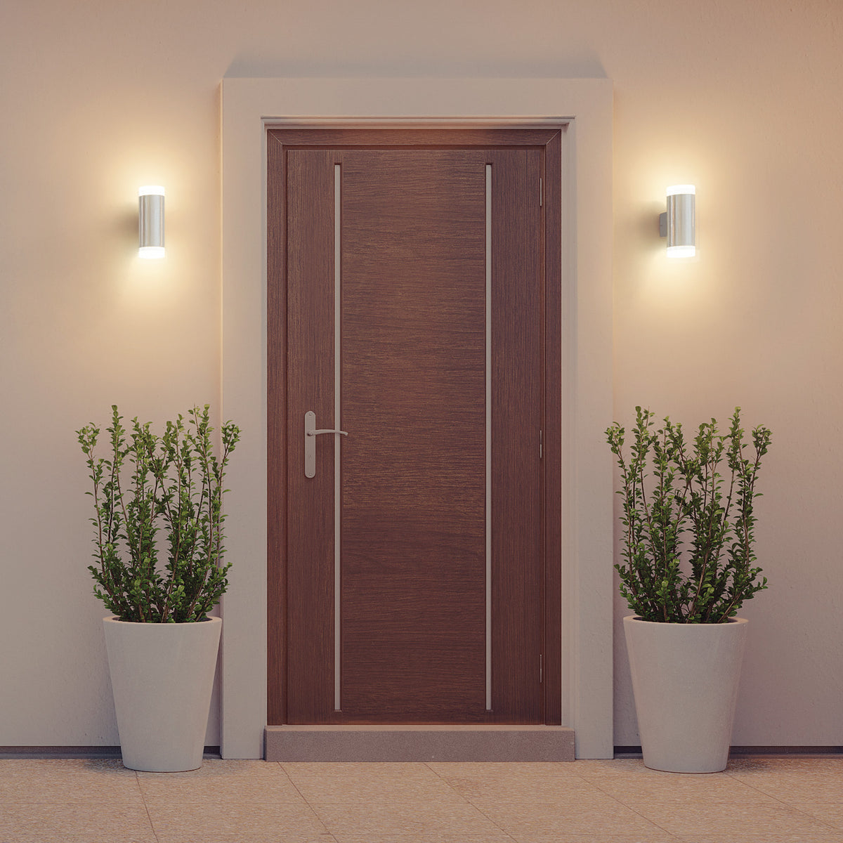 Arbotante LED exterior 10 W 3000K 2 spots 7x17 cm VOLTECK