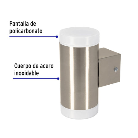 Arbotante LED exterior 10 W 3000K 2 spots 7x17 cm VOLTECK
