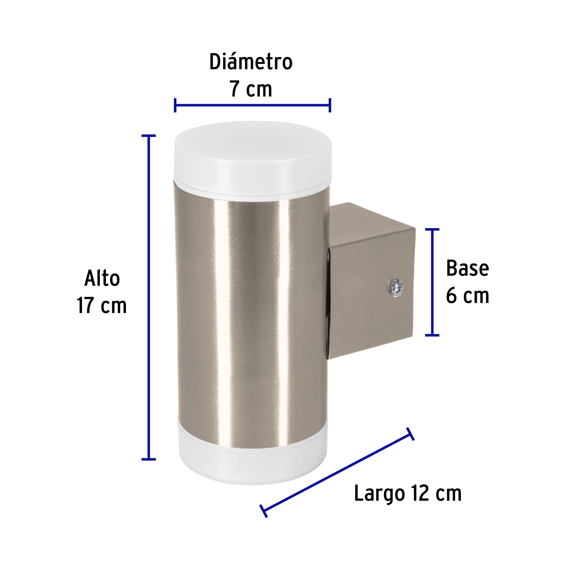 Arbotante LED exterior 10 W 3000K 2 spots 7x17 cm VOLTECK