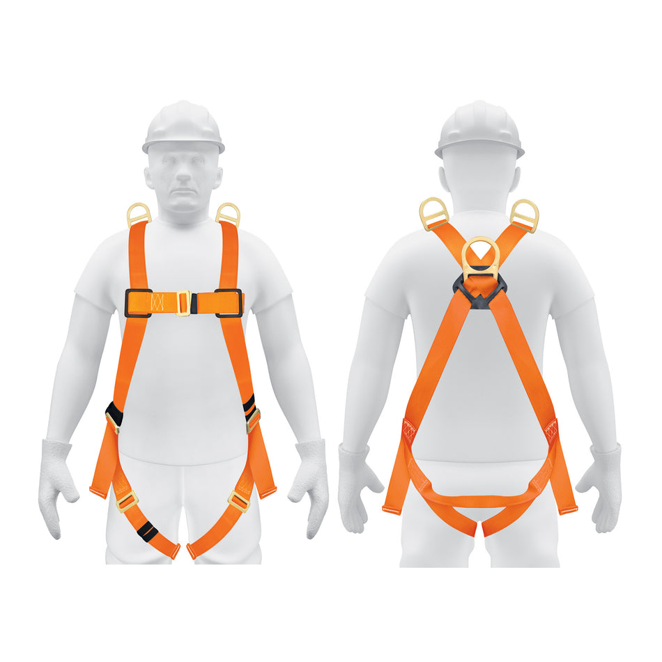 Arnes de cuerpo completo con 3 anillos ANSI Truper