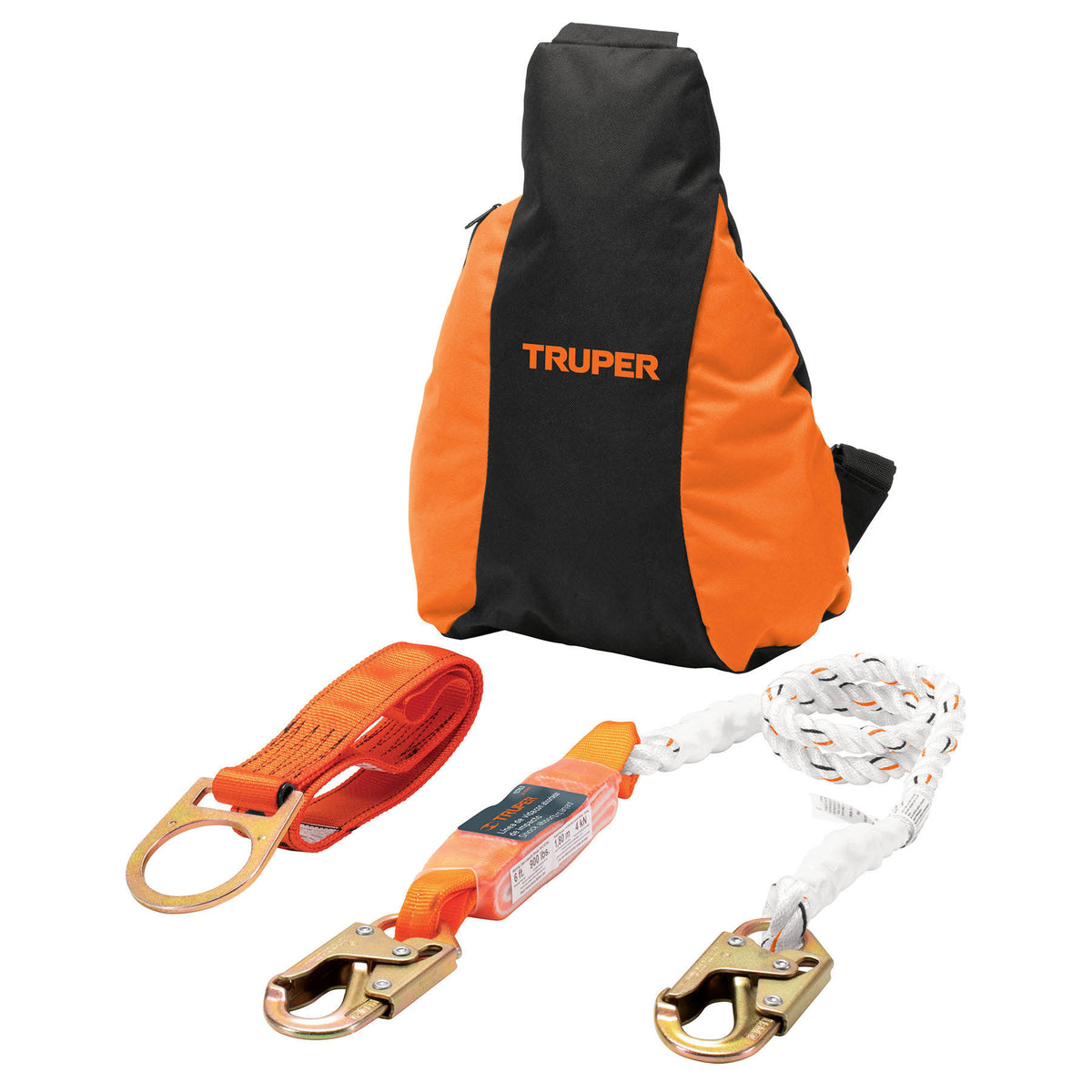 Kit contra caidas con arnes de un anillo ANSI Truper