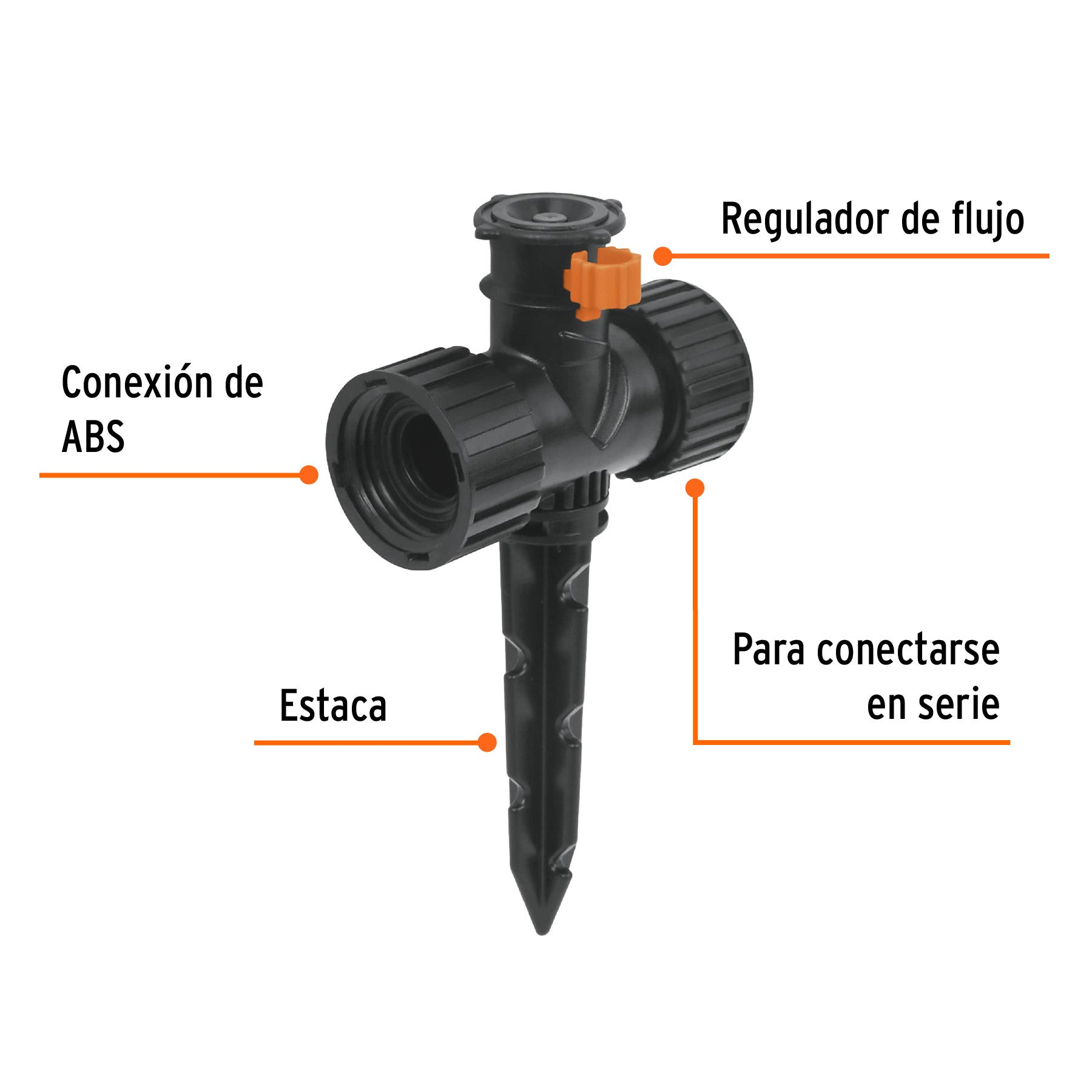 Eje corto para carretillas 1 llanta EXPERT TRUPER y PRETUL