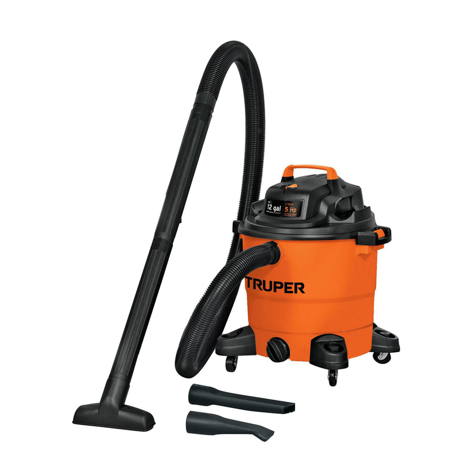 Aspiradora de sólidos y líquidos, 3 gal, plástica, TRUPER 3 gal