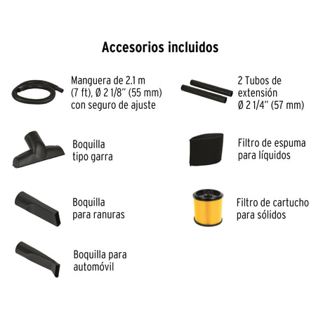 Aspiradora de solidos y liquidosal plastica TRUPER 12 g