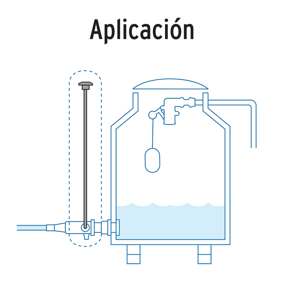Jarro de aire 1/2' x 140 cm para tinaco, FOSET