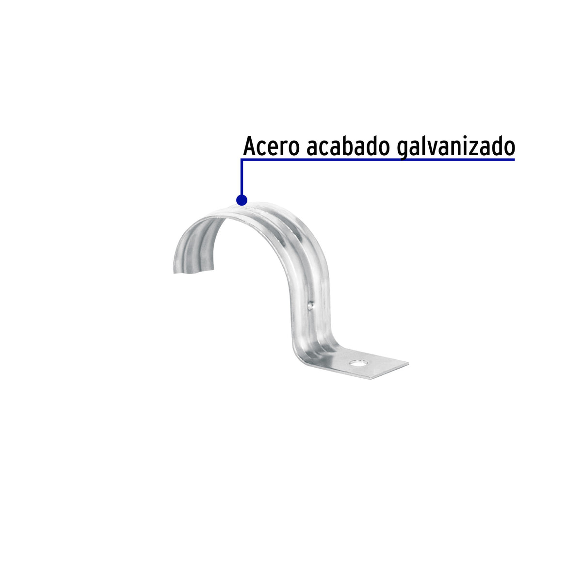 Bolsa c/5 abrazaderas tipo uña 2' p/tubo pared delgada