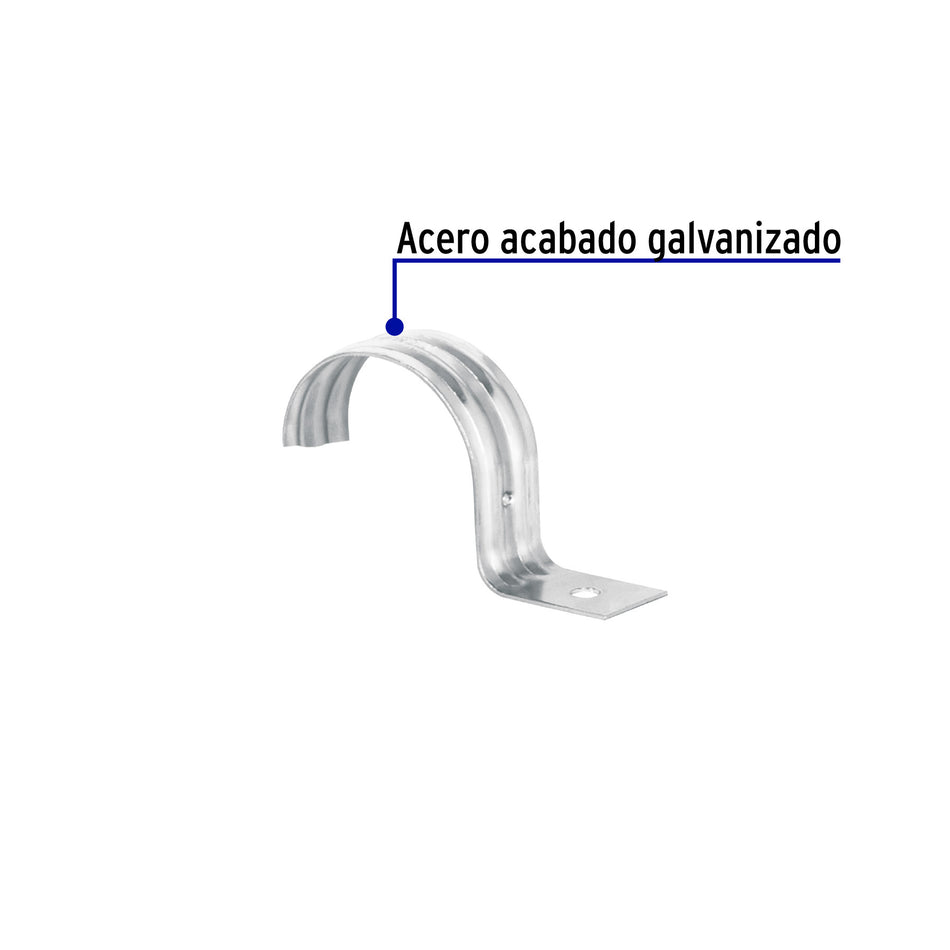 Bolsa c/5 abrazaderas tipo uña 2' p/tubo pared delgada