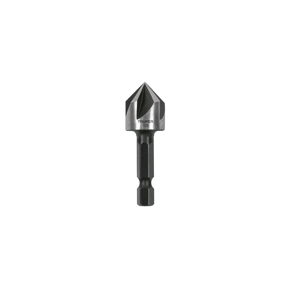 Avellanador HSS cambio rapido Truper 5/8"