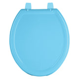 Asiento redondo ligero con tapa para WC FOSET BASIC azul