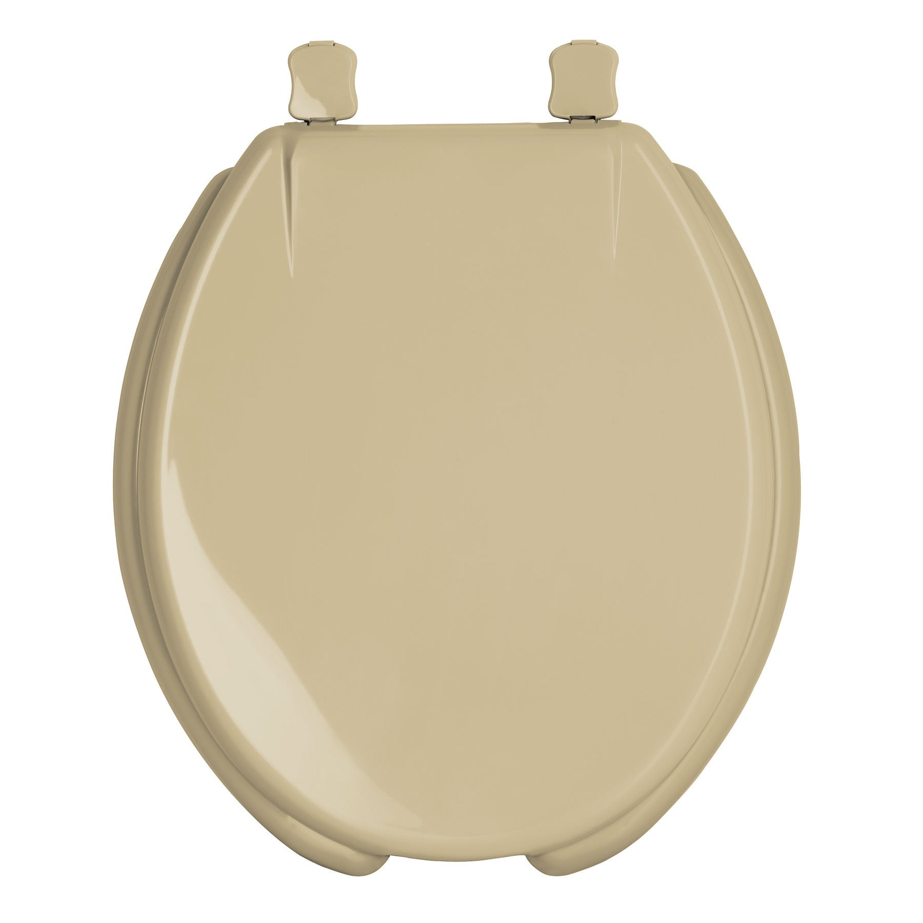 Asiento redondo con tapa para WC abierto FOSET beige