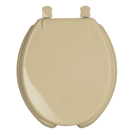 Asiento redondo con tapa para WC abierto FOSET beige