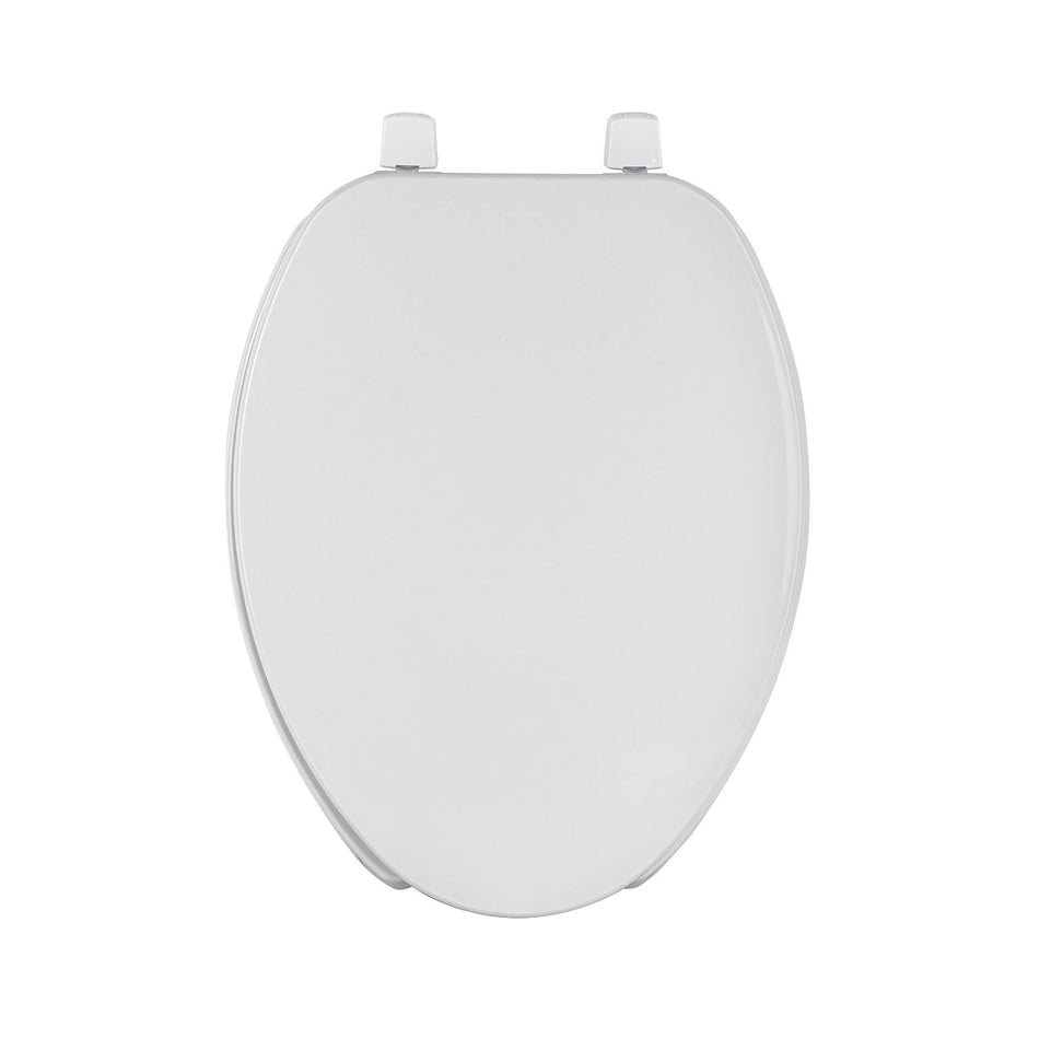 Asiento alargado ligero para WC, abierto, blanco, BASIC