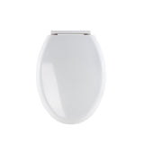 Asiento alargado para WC,cierre lento,abierto,blanco,ELEMENT
