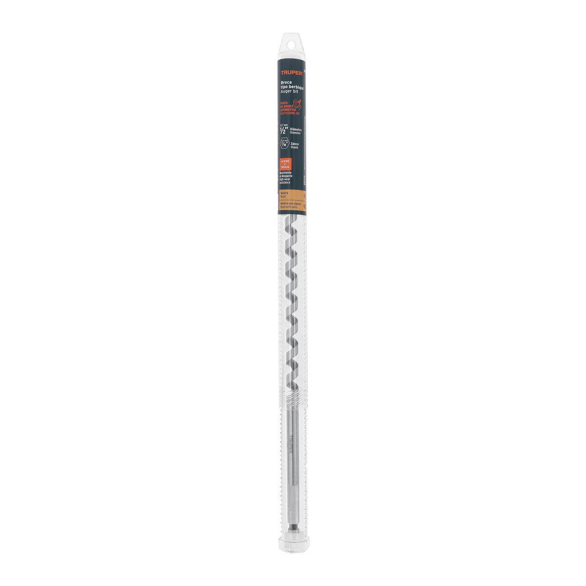 Broca auger tipo berbiquí 1/2' X 18', TRUPER