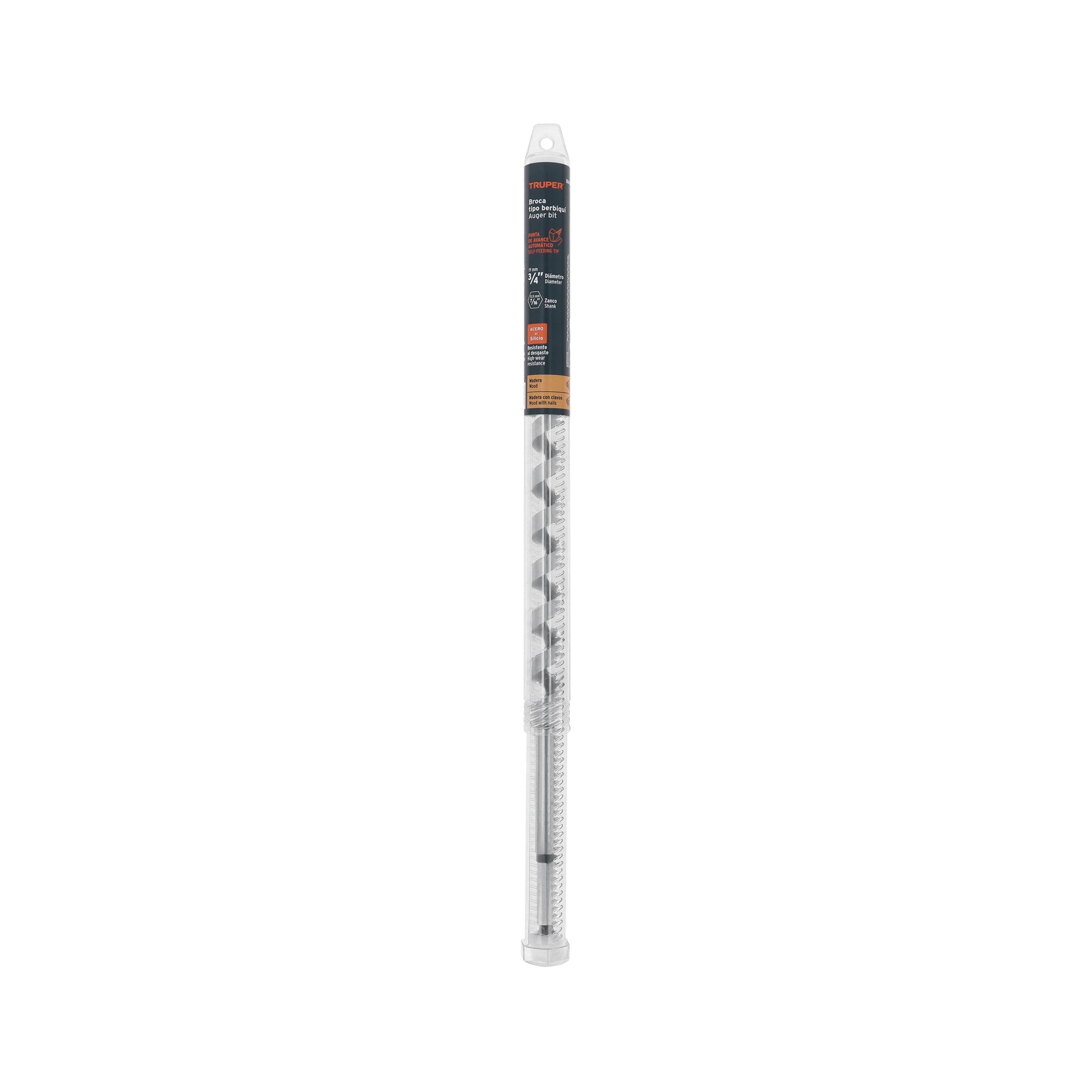Broca auger tipo berbiquí 3/4' X 18', TRUPER