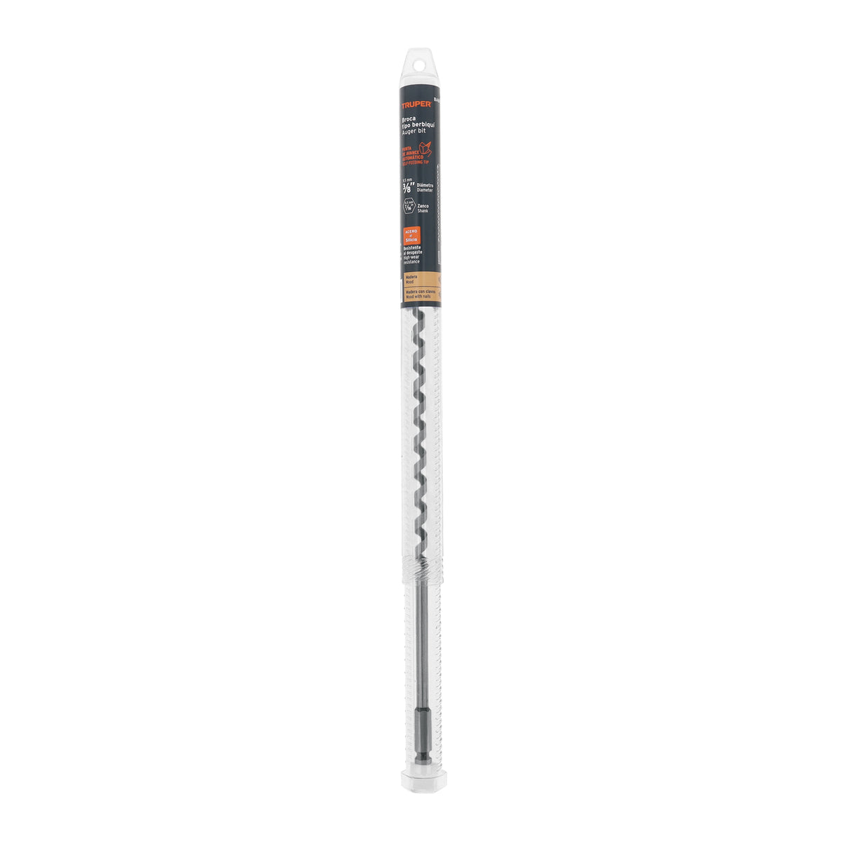 Broca auger tipo berbiquí 3/8' X 18', TRUPER