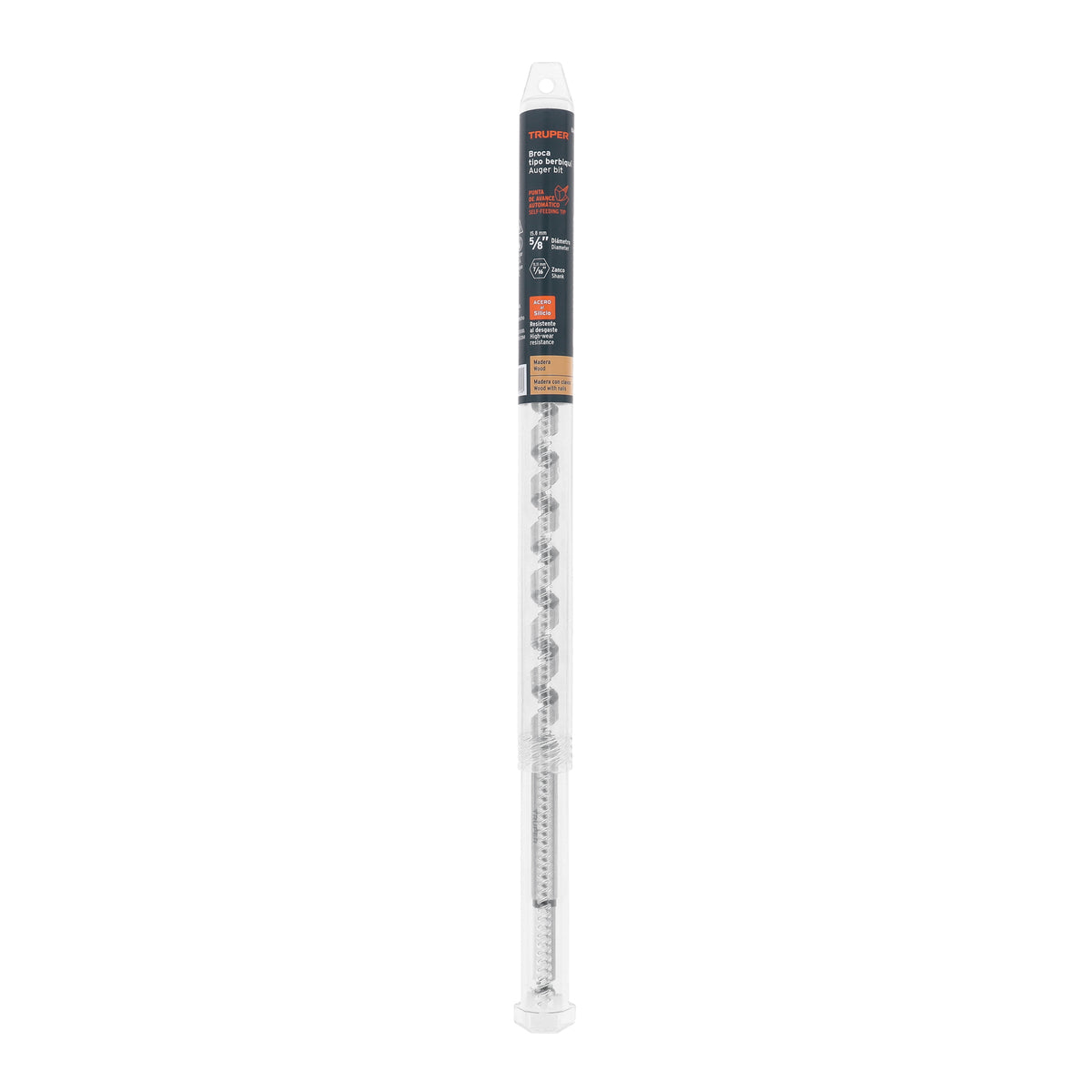 Broca auger tipo berbiquí 5/8' X 18', TRUPER
