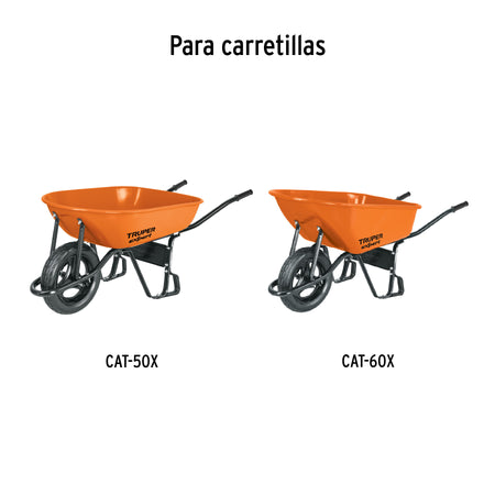Carretilla 5.5ft3 Imponchable bastidor tubular,Truper Expert