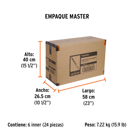 Baston luminoso de 53 cm con luz LED y clip para cinturon