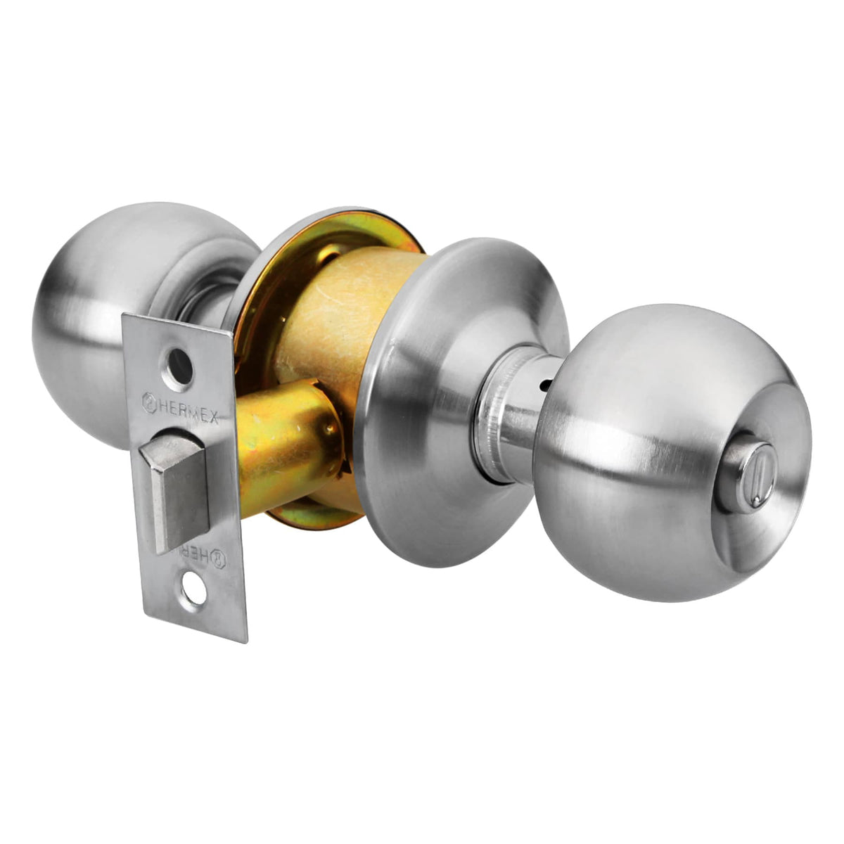 Cerradura esfera cilindrico bano blister BASIC cromo