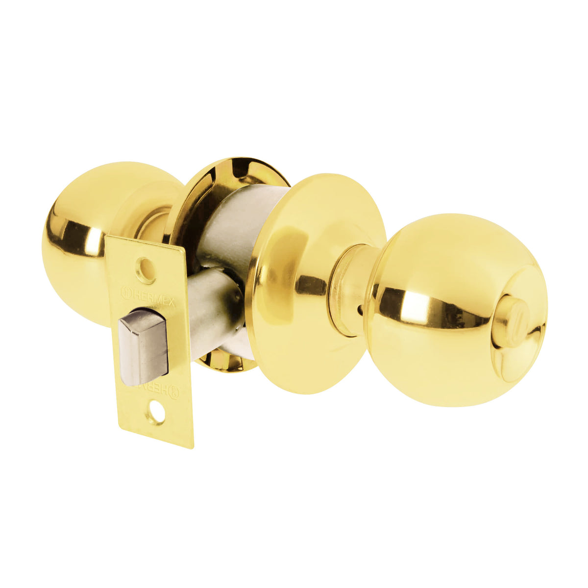 Cerradura tipo esfera cilindrico bano BASIC brillante