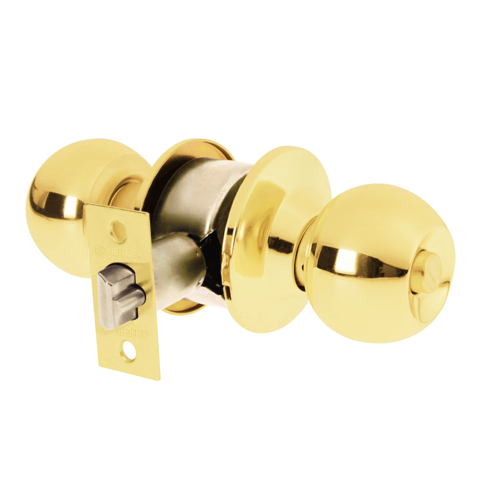 Cerradura esfera cilindrico recamara brillante blisterHB