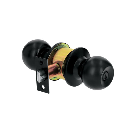 Cerradura tipo esfera cilindrico recamara BASIC negro