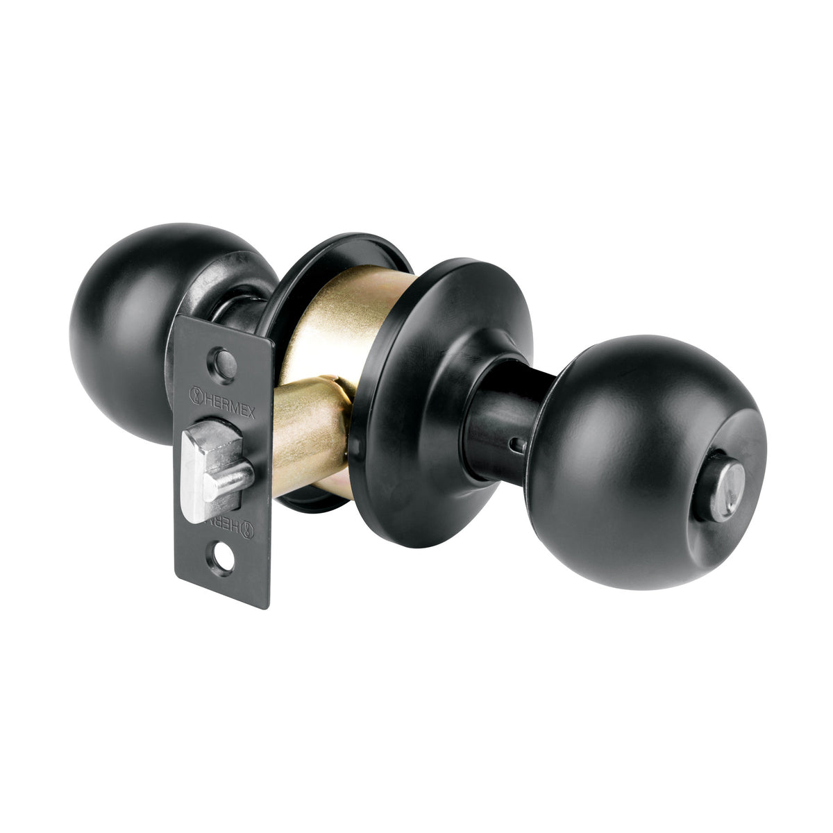 Cerradura esfera cil recamara negro blister BASIC