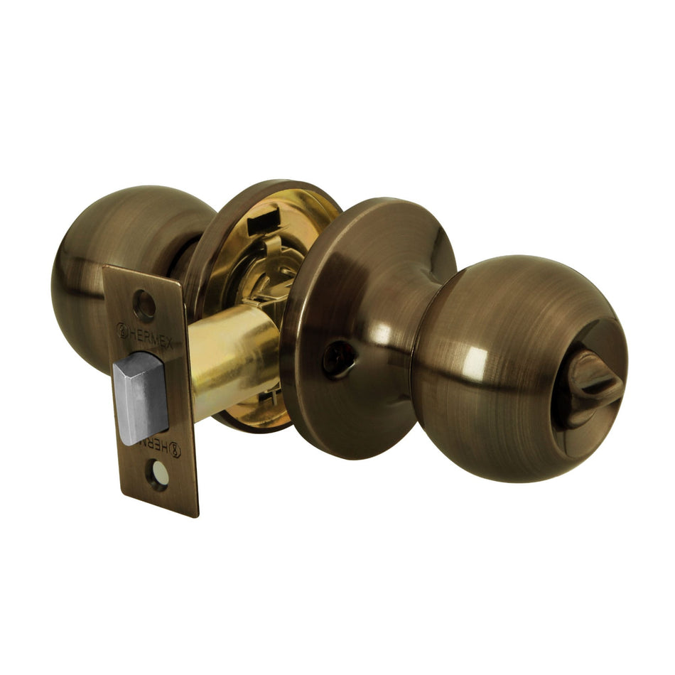 Cerradura tipo esfera tubular bano antiguo HERMEX BASIC