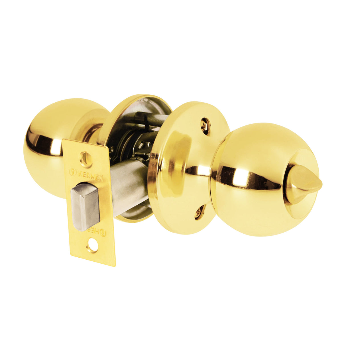 Cerradura tipo esfera tubular bano brillante BASIC