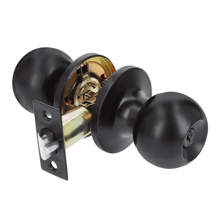 Cerradura esfera tubular entrada blister BASIC negro