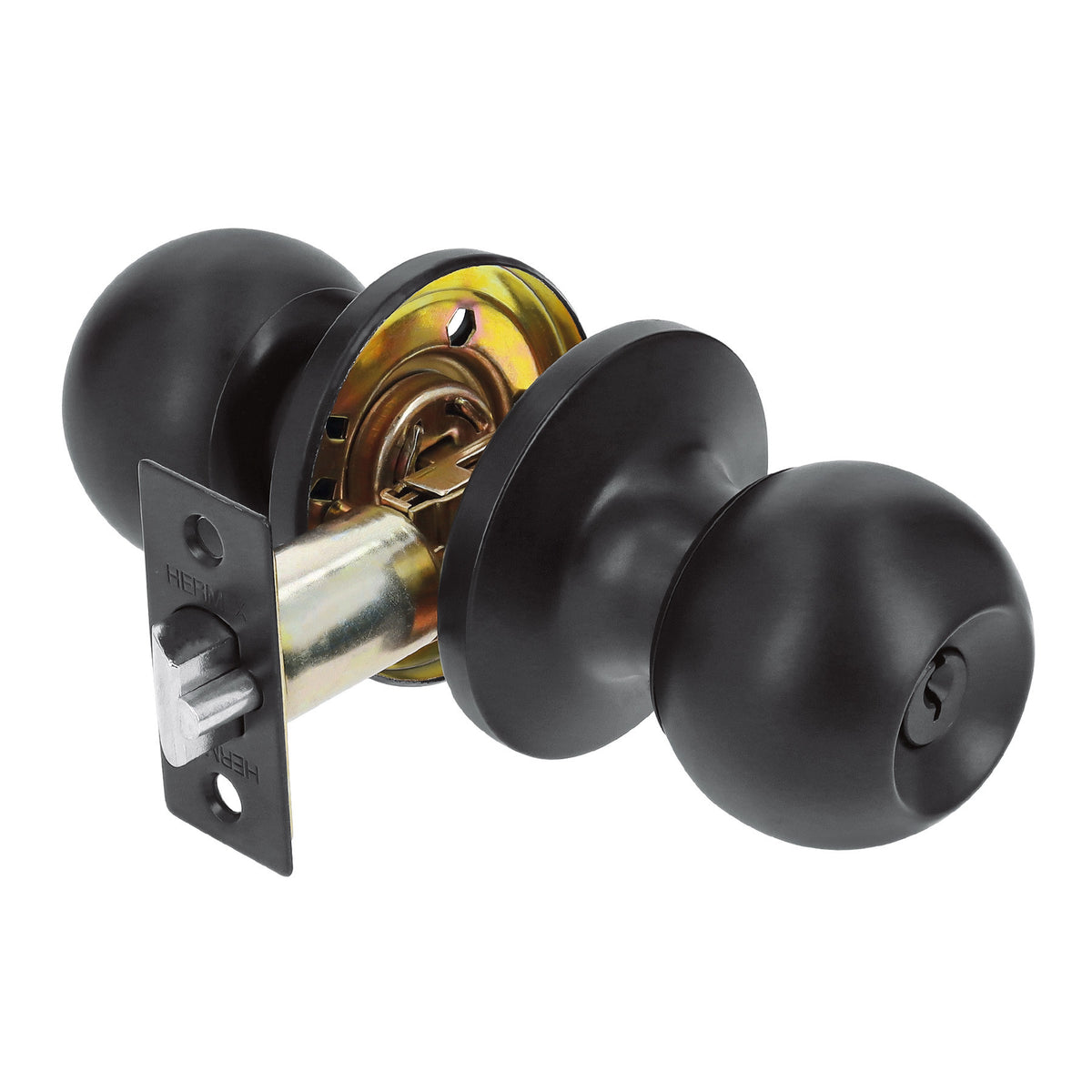 Cerradura esfera tubular recamara blister BASIC negro