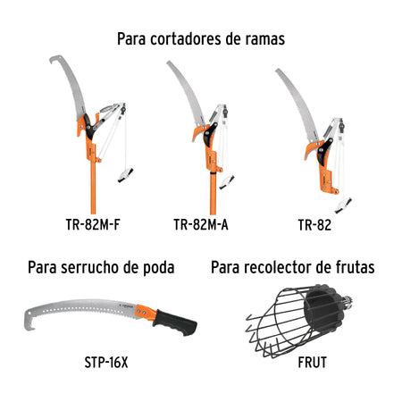 Extensión de bambú de 4 m, diámetro 35 mm, TRUPER