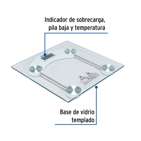 Bascula digital 180kg para bano FOSET
