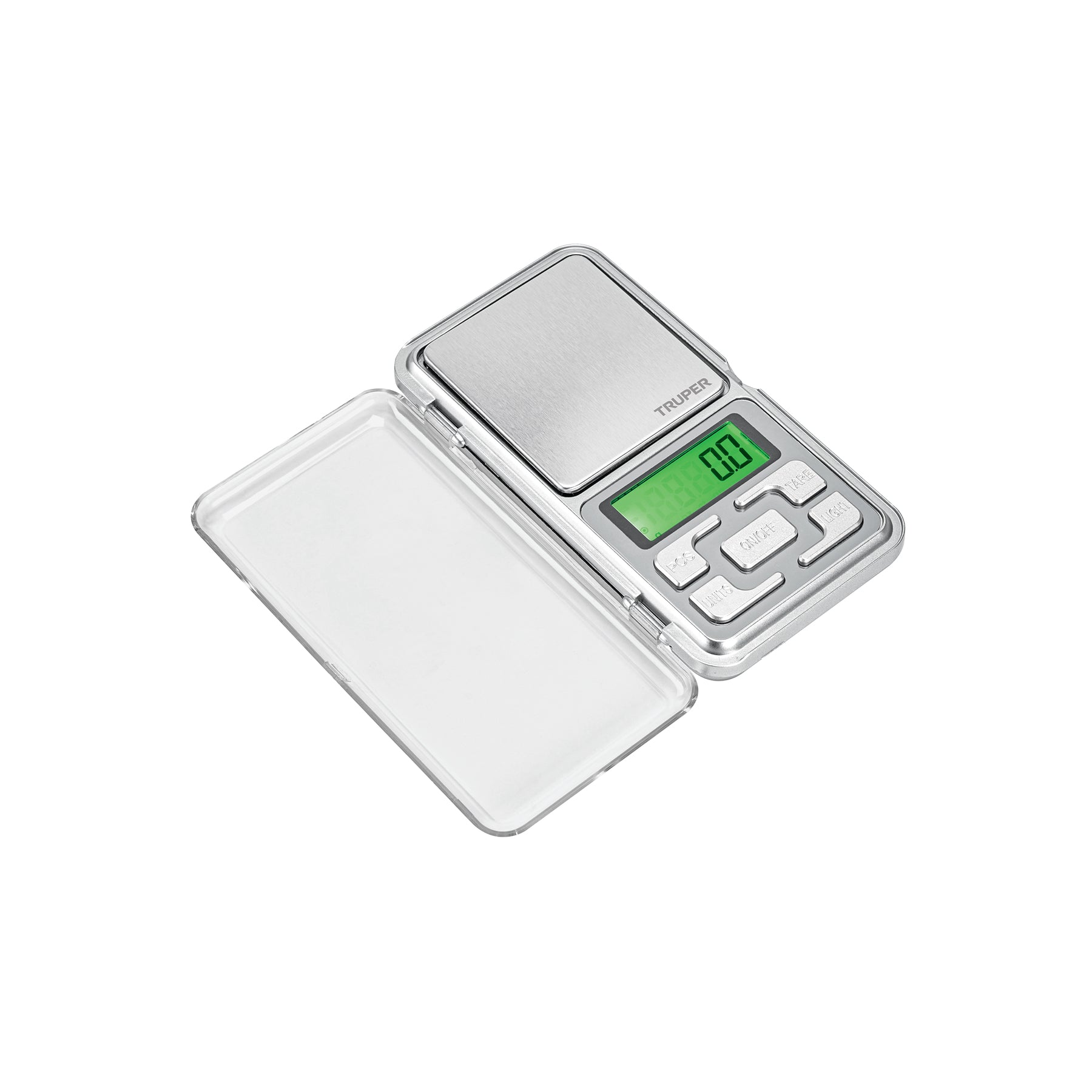 Bascula electronica de bolsillo de pilas 500 g Truper