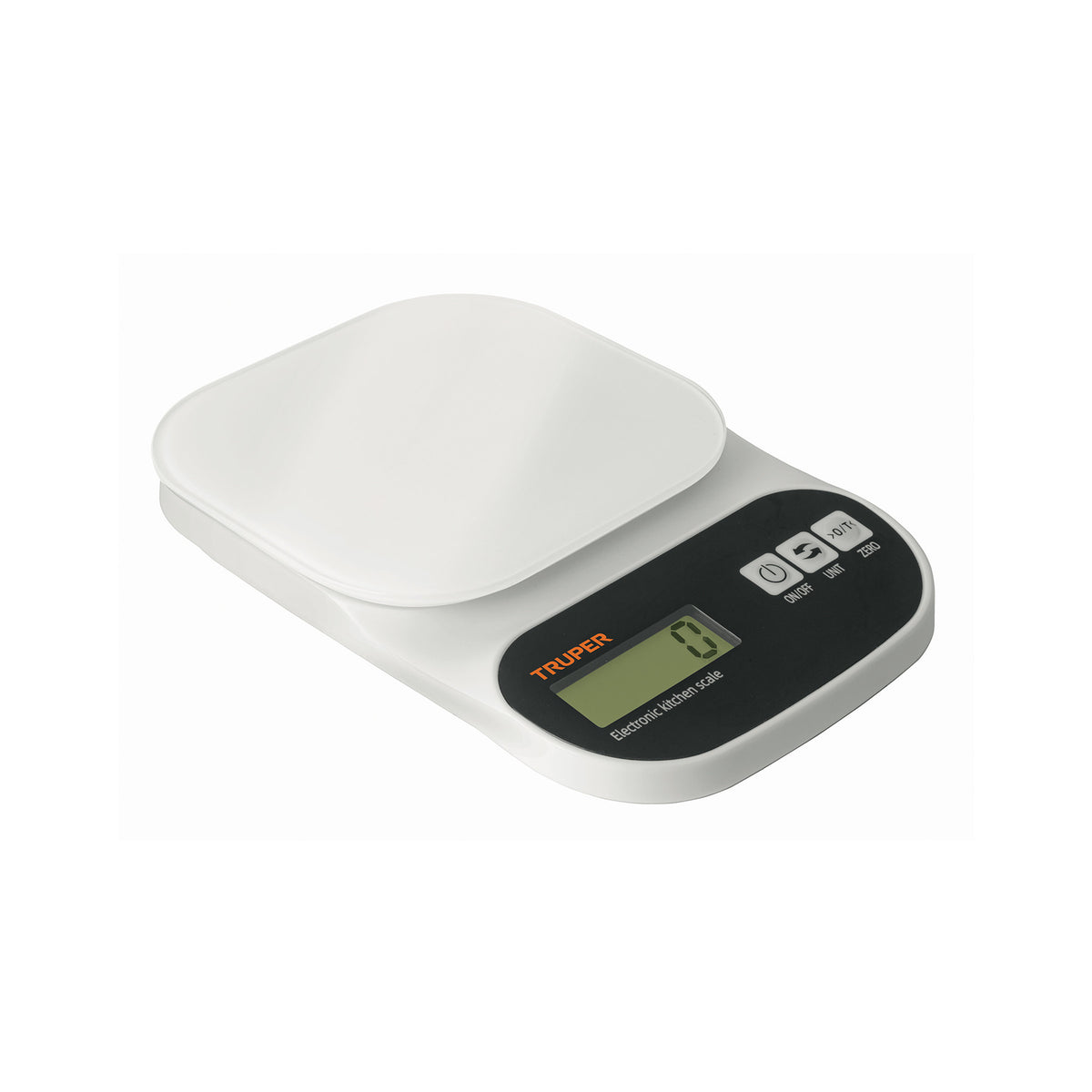 Bascula digital para cocina plato de vidrio 5 kg Truper