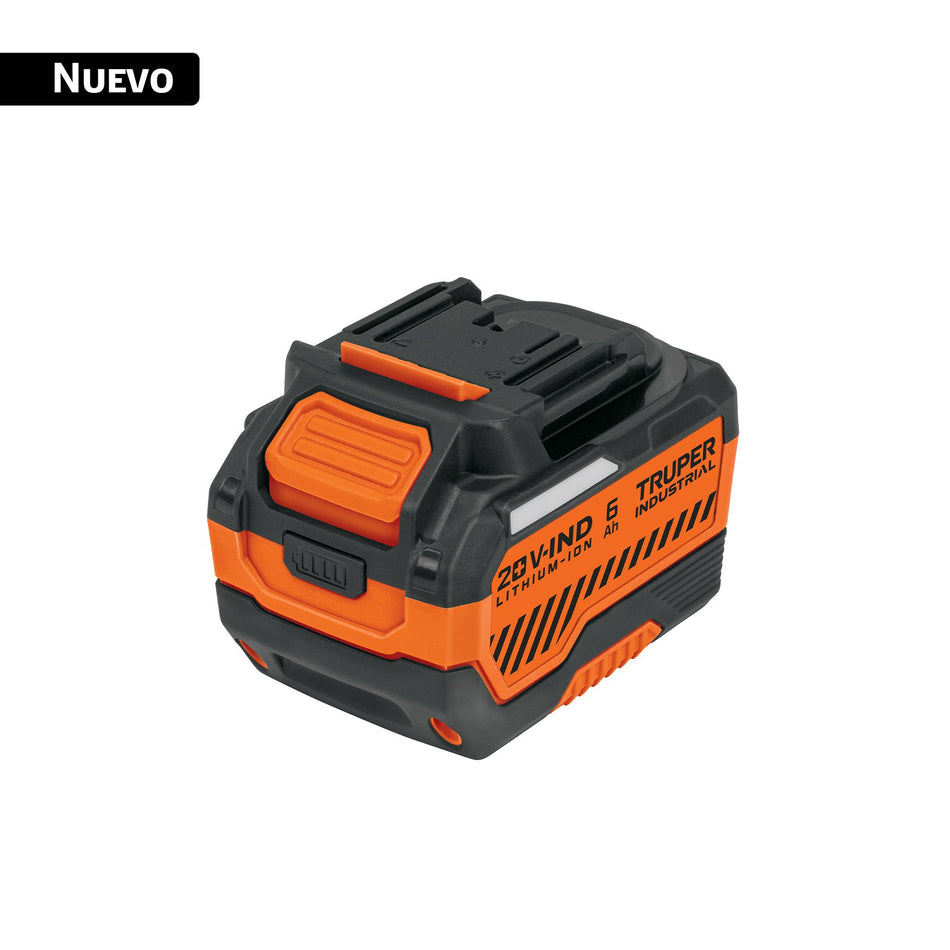 Batería ion litio, 20V, 6 Ah, TRUPER INDUSTRIAL