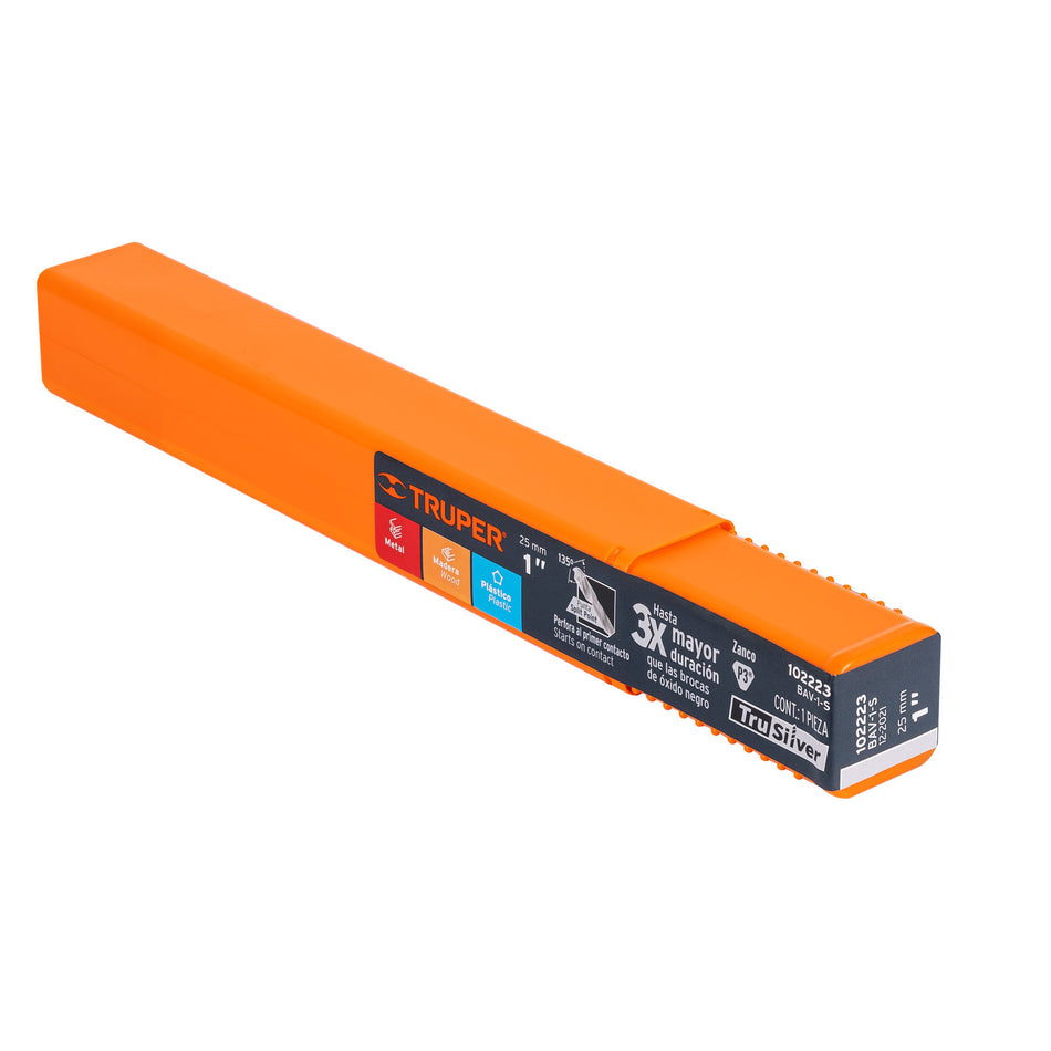 Broca HSS 1/16' Trusilver para metal, Truper 1/16'