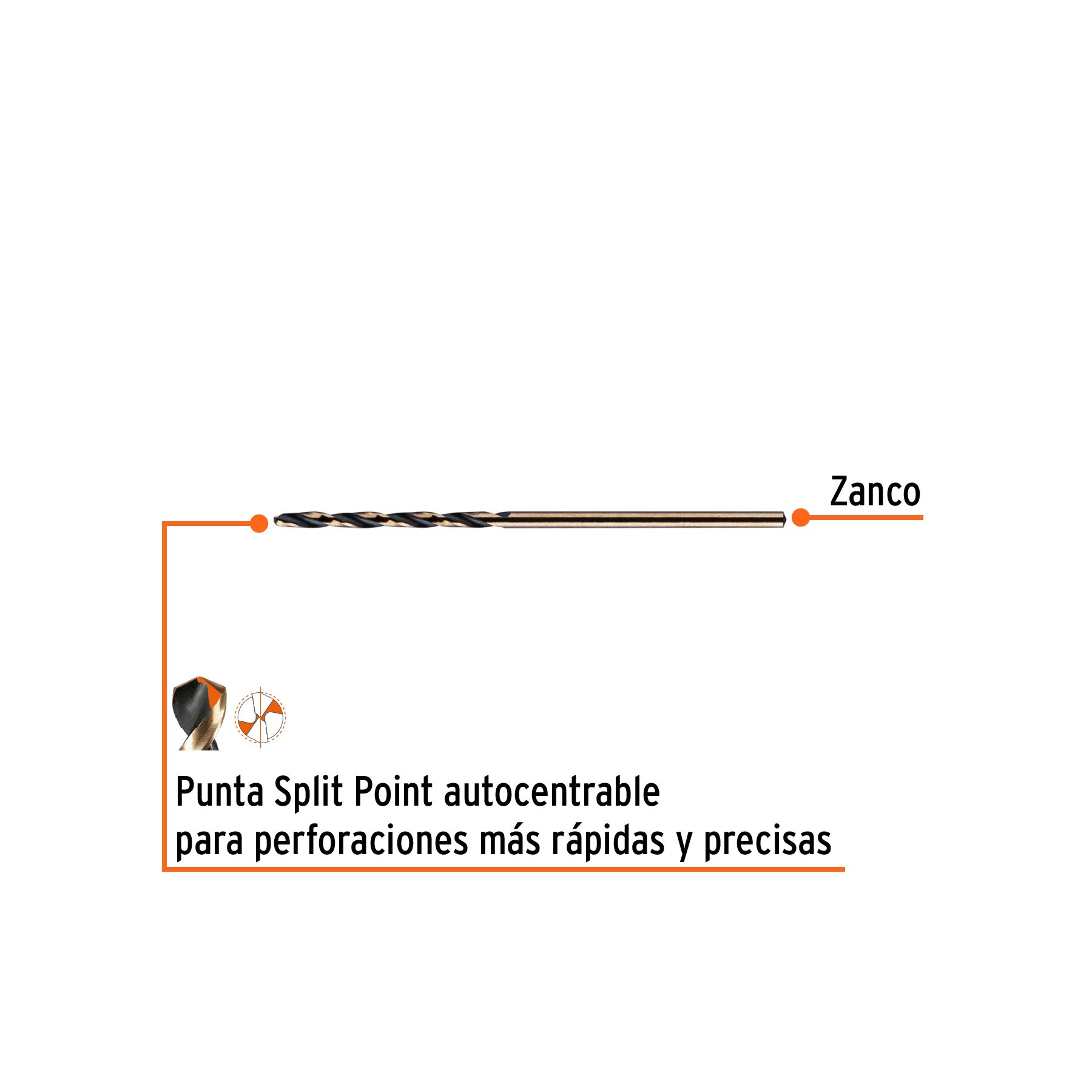 Broca HSS Trugold para metal Truper Expert 1/16"
