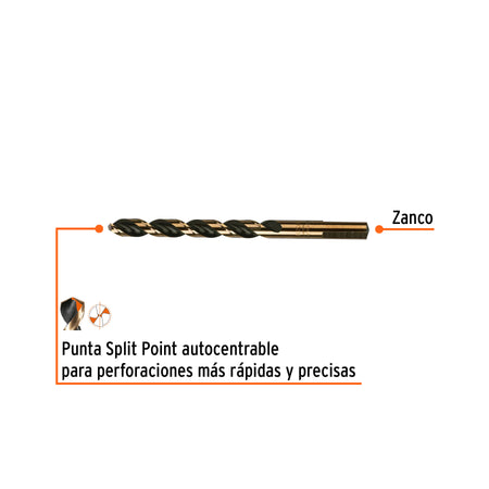 Broca HSS Trugold para metal Truper Expert 11/32"
